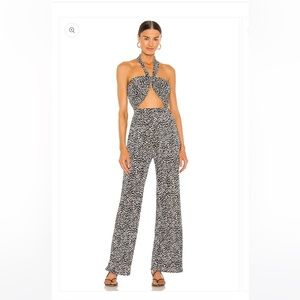 Lpa Baina Jumpsuit Black And White Print